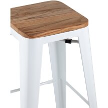 Стул барный TOLIX WOOD белый глянцевый 4 шт