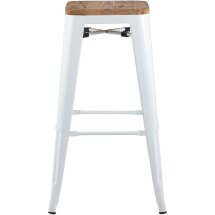 Стул барный TOLIX WOOD белый глянцевый 4 шт
