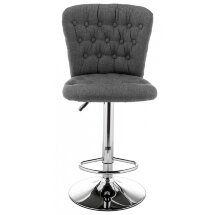 Барный стул Gerom fabric grey