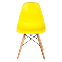 Стул деревянный Eames PC-015 желтый ножки дерево