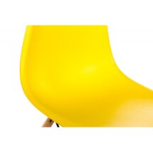 Стул деревянный Eames PC-015 желтый ножки дерево