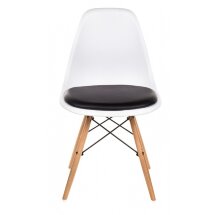 Стул деревянный Eames PC-011 белый / черный