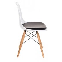 Стул деревянный Eames PC-011 белый / черный