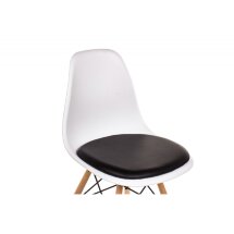 Стул деревянный Eames PC-011 белый / черный