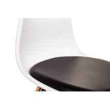 Стул деревянный Eames PC-011 белый / черный