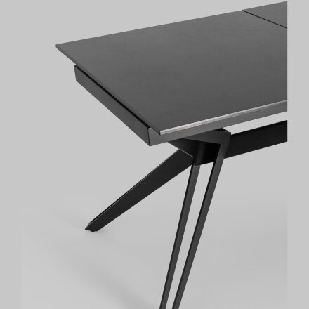Обеденный стол Stool Group Олимпия, раскладной, 160-210*90, темная керамика 