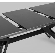 Обеденный стол Stool Group Олимпия, раскладной, 160-210*90, темная керамика