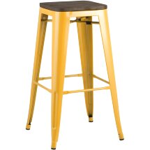 Стул барный TOLIX WOOD желтый 2 шт