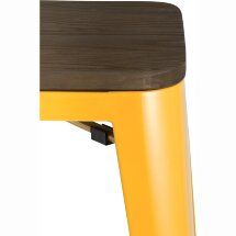 Стул барный TOLIX WOOD желтый 4 шт