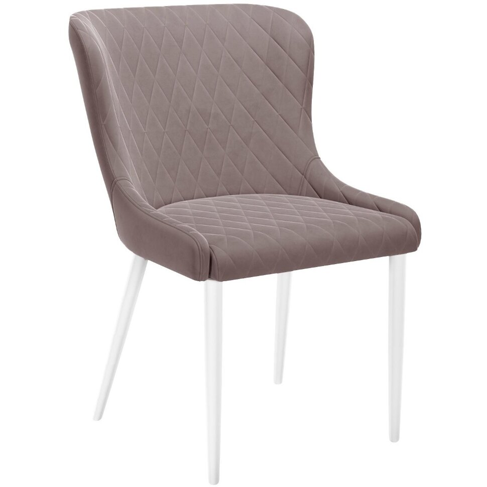 Стул DikLine 304 B5 LATTE, ножки белые Стул DikLine 304 B5 LATTE, ножки белые