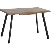 Стол обеденный Stool Group Plain раскладной 116-158*74 дуб Ка/черный