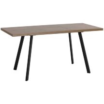 Стол обеденный Stool Group Plain раскладной 116-158*74 дуб Ка/черный