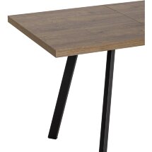Стол обеденный Stool Group Plain раскладной 116-158*74 дуб Ка/черный
