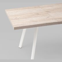 Стол Plain 116-158*74 дуб Ан/белый