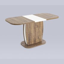 Стол обеденный Stool Group Barrel раскладной 110-145*70 дуб Ка/белый