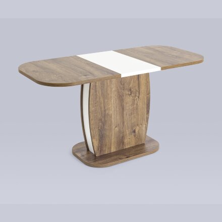 Стол обеденный Stool Group Barrel раскладной 110-145*70 дуб Ка/белый 