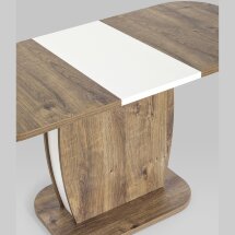 Стол обеденный Stool Group Barrel раскладной 110-145*70 дуб Ка/белый