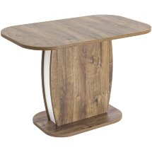 Стол обеденный Stool Group Barrel раскладной 110-145*70 дуб Ка/белый
