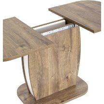 Стол обеденный Stool Group Barrel раскладной 110-145*70 дуб Ка/белый