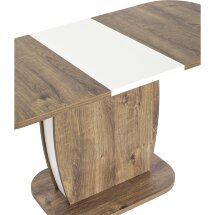 Стол обеденный Stool Group Barrel раскладной 110-145*70 дуб Ка/белый