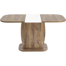 Стол обеденный Stool Group Barrel раскладной 110-145*70 дуб Ка/белый