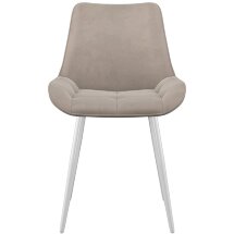Стул DikLine 206 B03 BEIGE, ножки белые