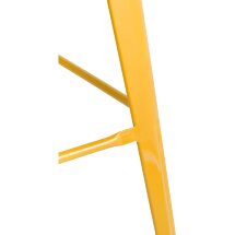 Стул барный TOLIX WOOD со спинкой желтый 4 шт