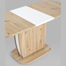 Стол обеденный Stool Group Barrel раскладной 110-145*70 дуб/белый