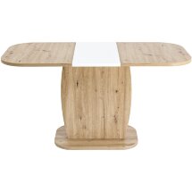 Стол обеденный Stool Group Barrel раскладной 110-145*70 дуб/белый