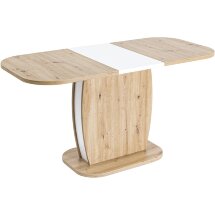Стол обеденный Stool Group Barrel раскладной 110-145*70 дуб/белый