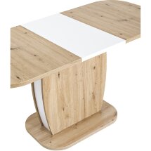 Стол обеденный Stool Group Barrel раскладной 110-145*70 дуб/белый