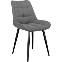 Стул DikLine 206М B22 GREY, ножки черные