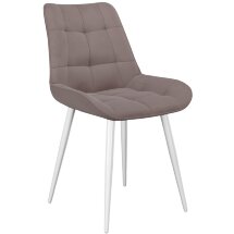 Стул DikLine 206М B5 LATTE, ножки белые