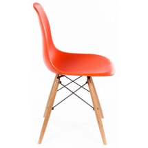 Стул деревянный Eames PC-015 оранжевый