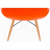Стул деревянный Eames PC-015 оранжевый