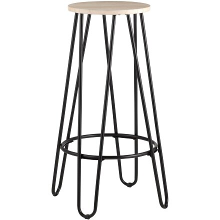 Стул барный Stool Group АЗИЯ черный, дерево, металл 