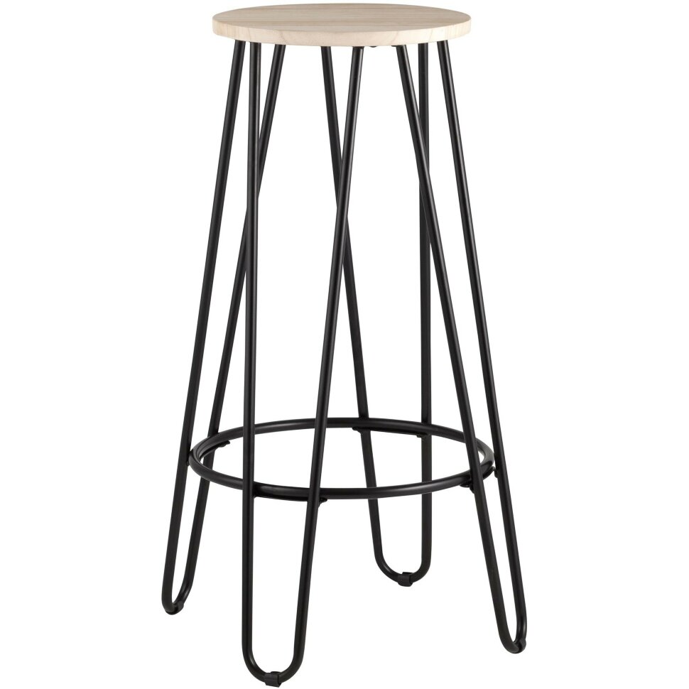 Стул барный Stool Group АЗИЯ черный, дерево, металл Стул барный Stool Group АЗИЯ черный, дерево, металл