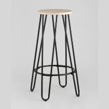 Стул барный Stool Group АЗИЯ черный, дерево, металл