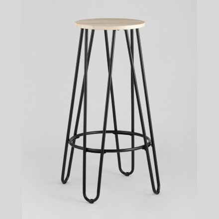Стул барный Stool Group АЗИЯ черный, дерево, металл 