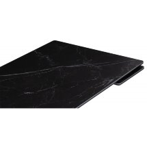 Керамический стол Блэкберн 140(200)х80х75 черный мрамор shakespeare black / черный