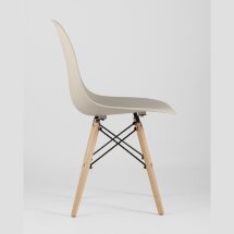 Стул Eames Style DSW бежевый (разборный каркас)