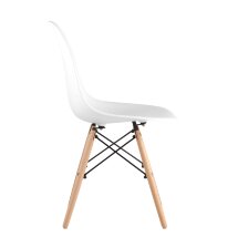 Стул Eames Style DSW белый (разборный каркас)
