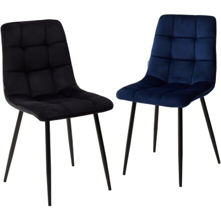 Стул CHILLI BLUVEL-19 BLACK, велюр М-City 