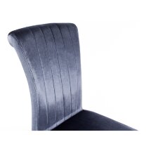 Стул на металлокаркасе Lund grey blue