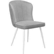Стул DikLine 209 B22 GREY, ножки белые