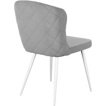 Стул DikLine 209 B22 GREY, ножки белые