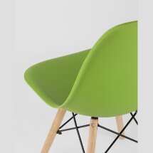 Стул Eames Style DSW зеленый (разборный каркас)