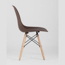 Стул Eames Style DSW коричневый (разборный каркас)