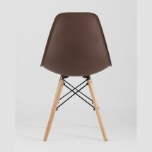 Стул Eames Style DSW коричневый (разборный каркас)