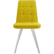 Стул DikLine 207 B16 YELLOW /ножки белые